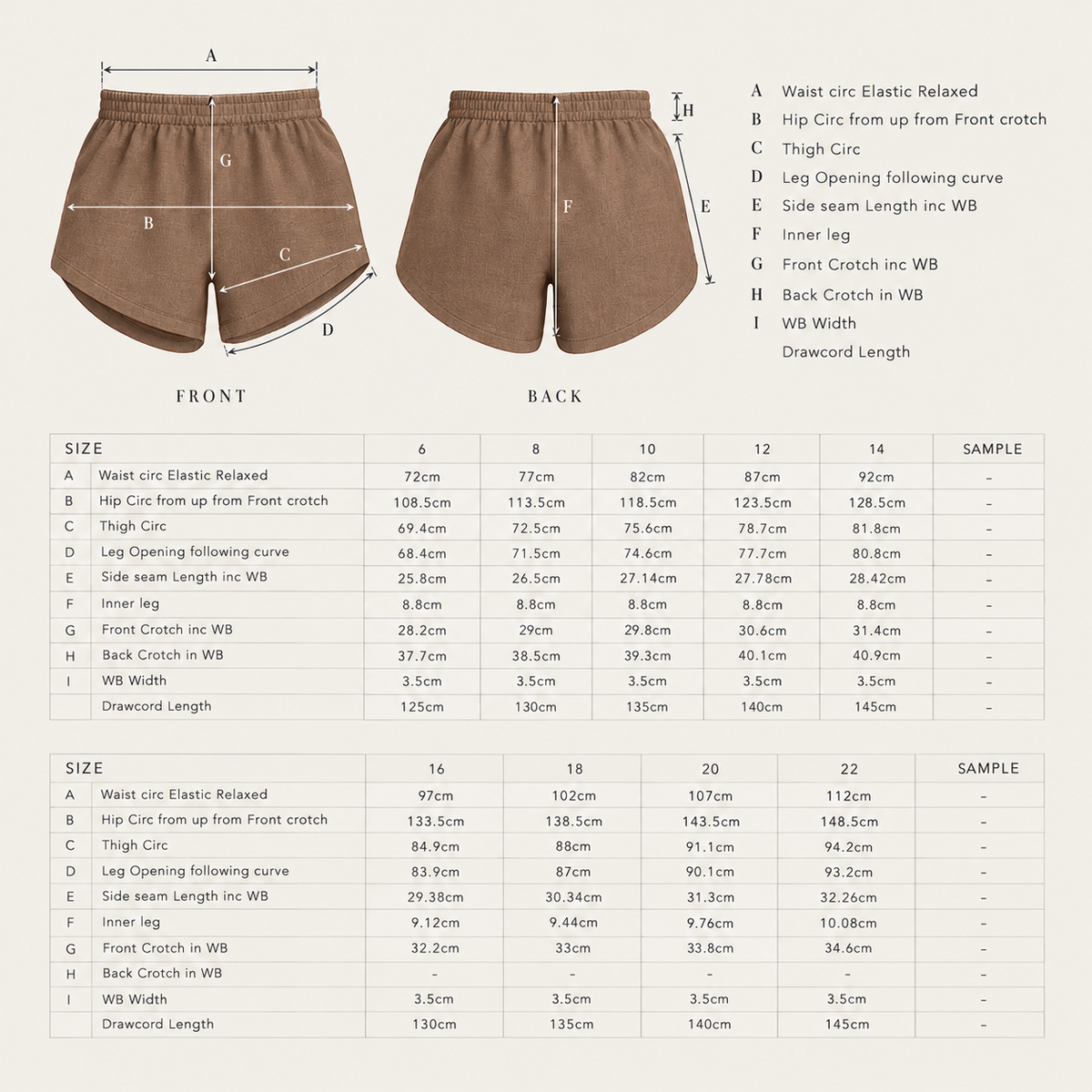 Florence Shorts - Tobacco Linen