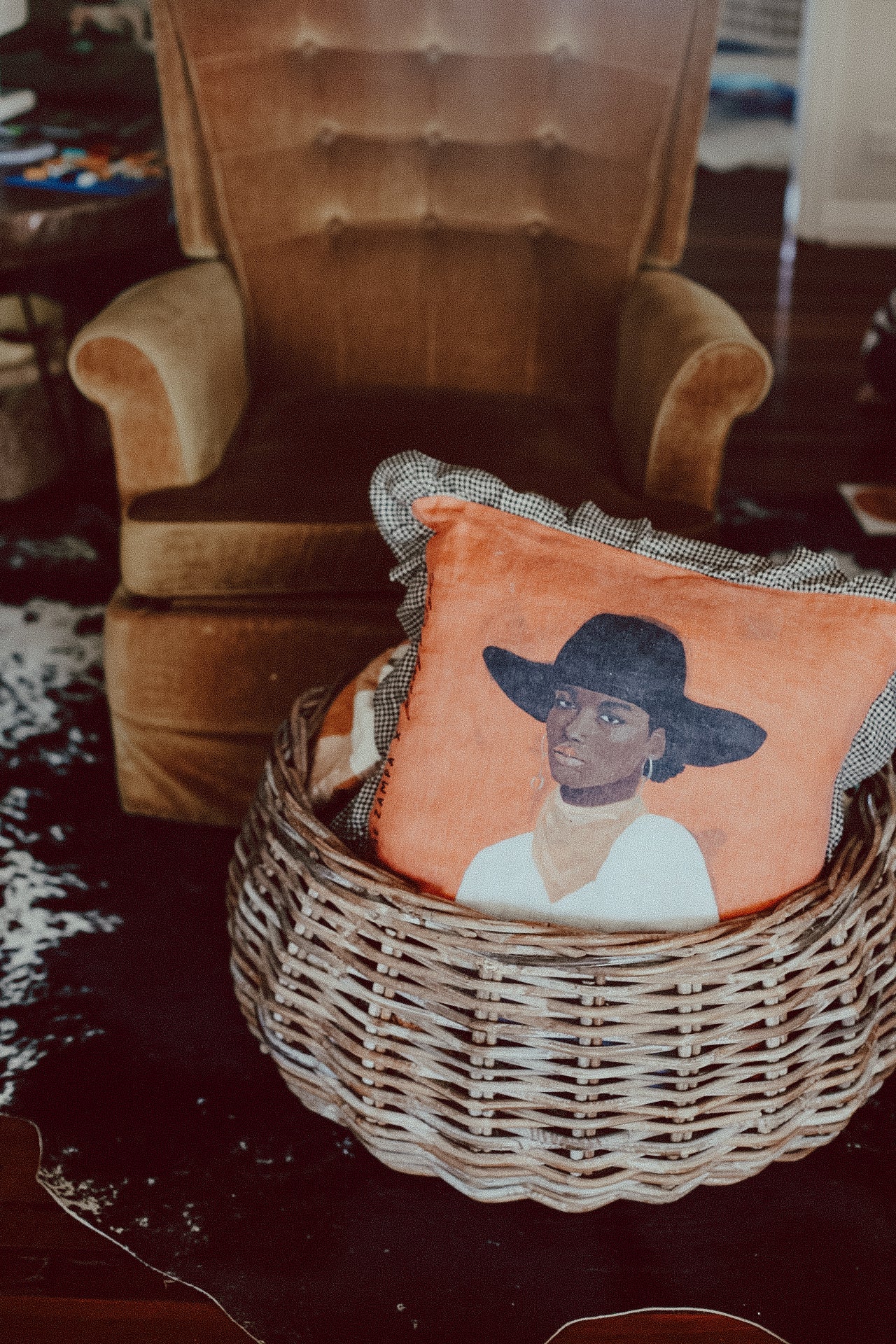 'Bandana Girl' Cushion Cover