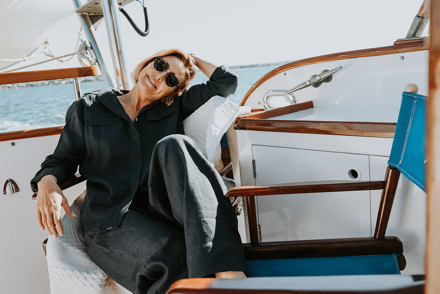 Navy Weekender Pants