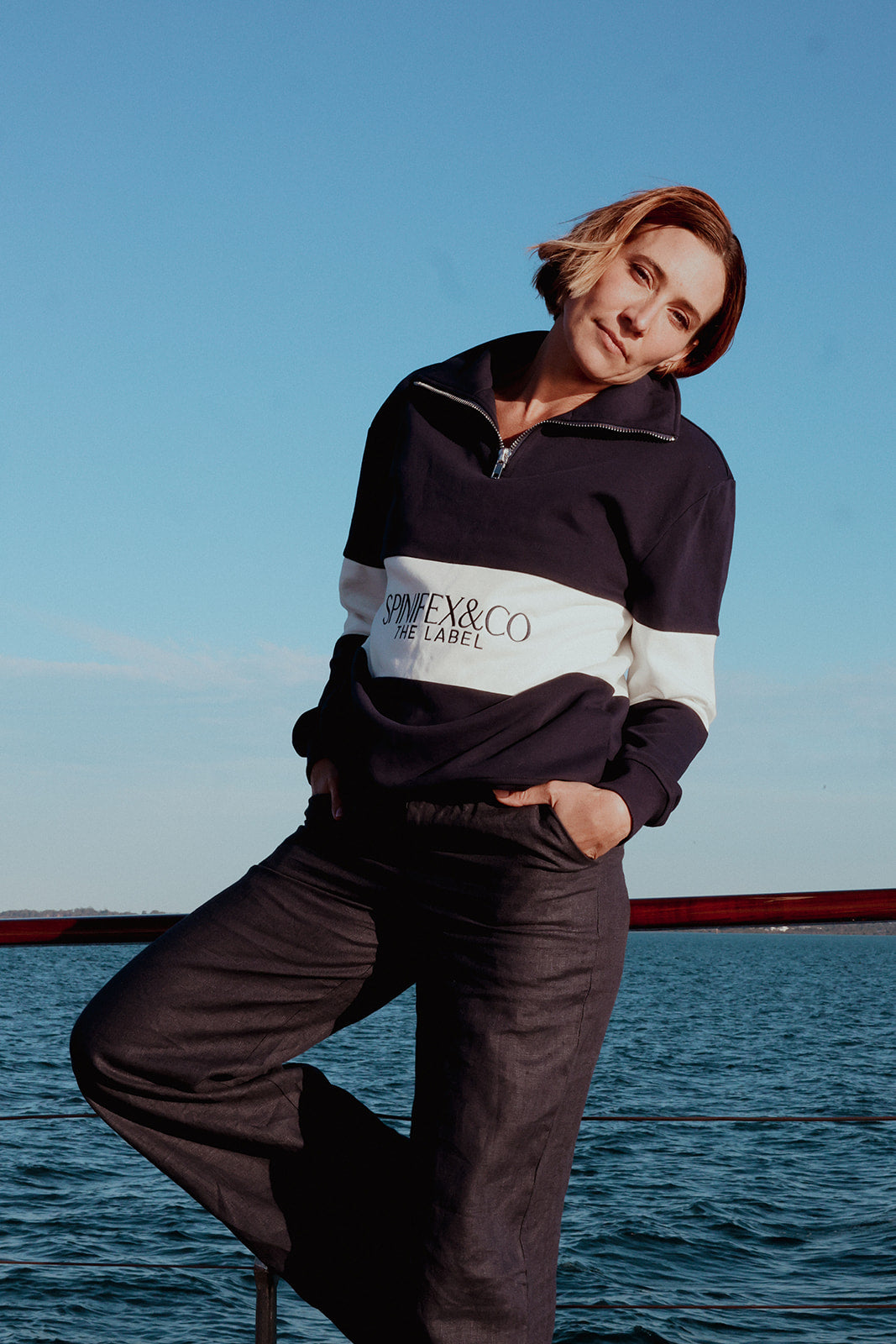 Navy Weekender Pants