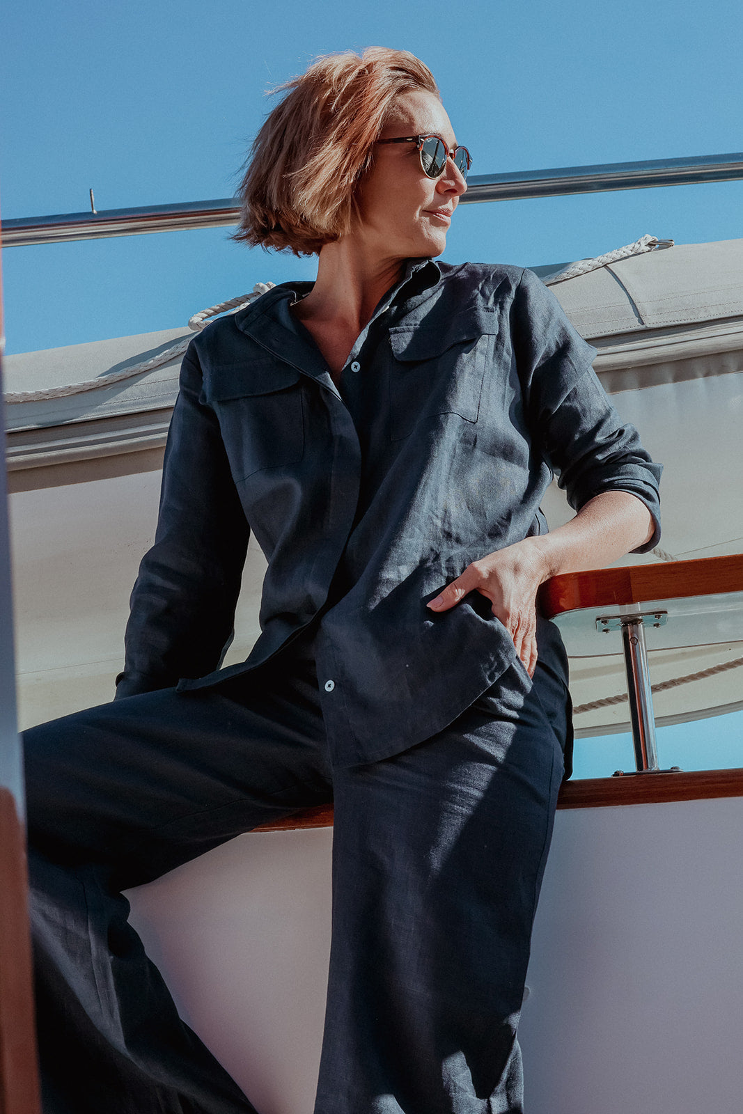 Navy Weekender Pants