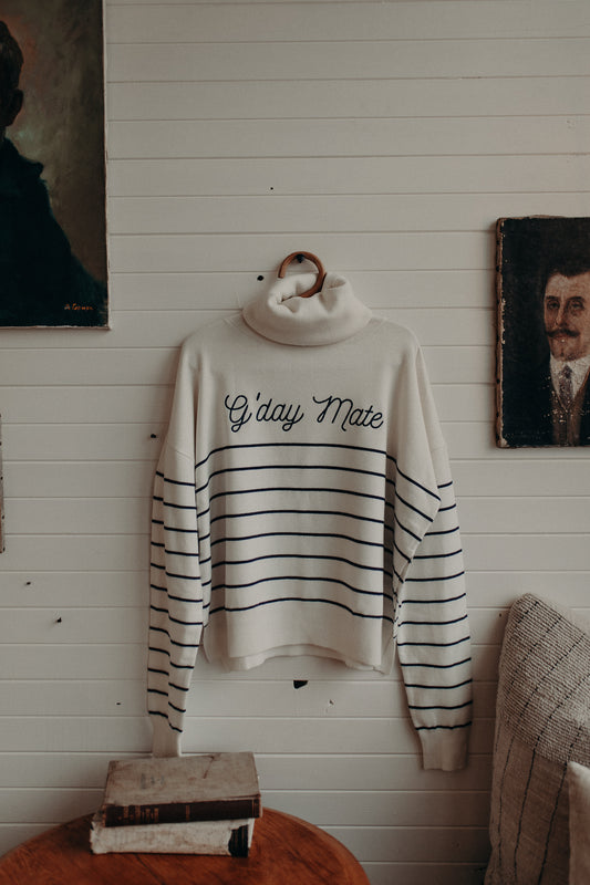 GDAY MATE SWEATER-STRIPE