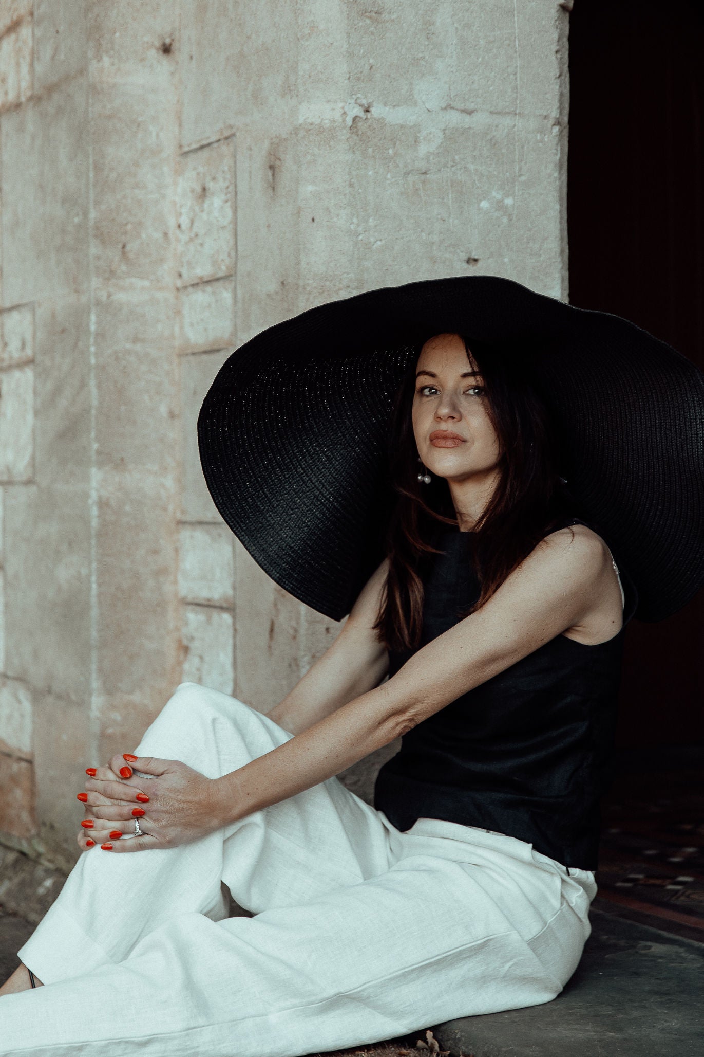 Sleeveless Boatneck Top