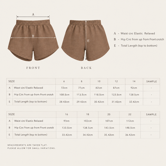 Florence Shorts - Tobacco Linen