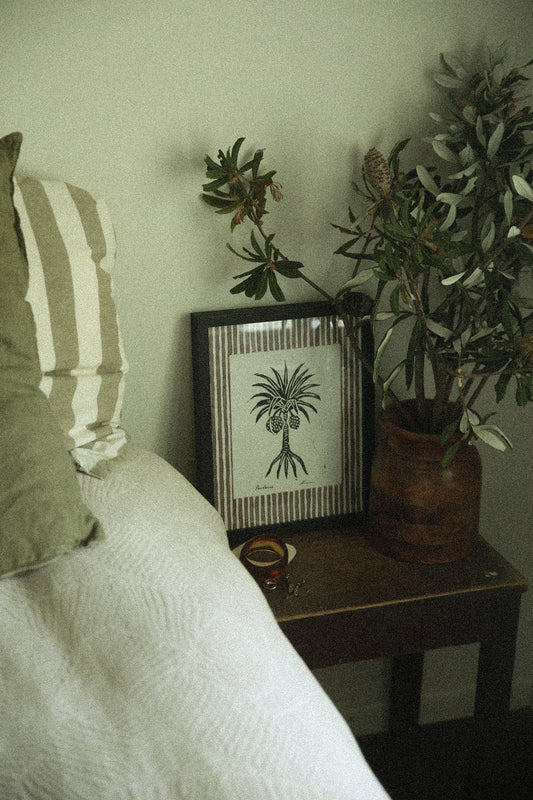 The Pandanus Tree - Lino Print