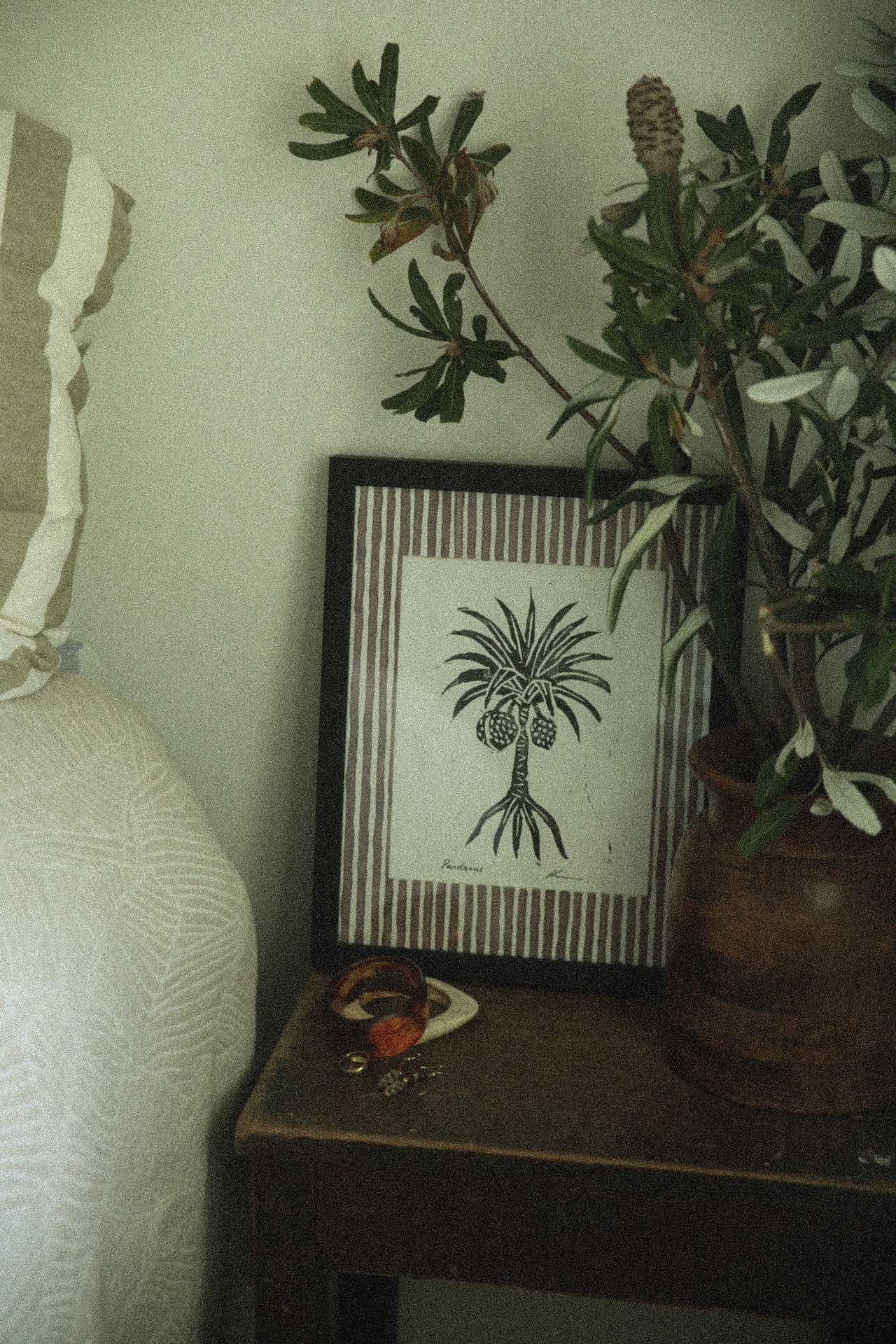 The Pandanus Tree - Lino Print