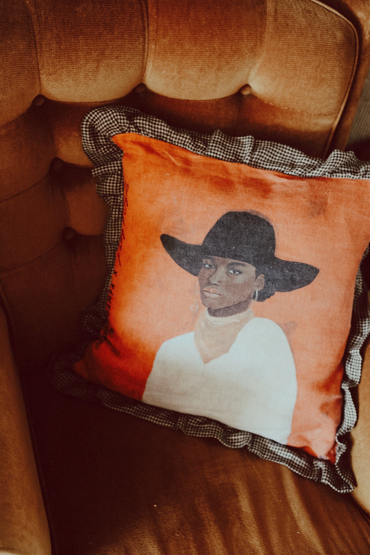 'Bandana Girl' Cushion Cover