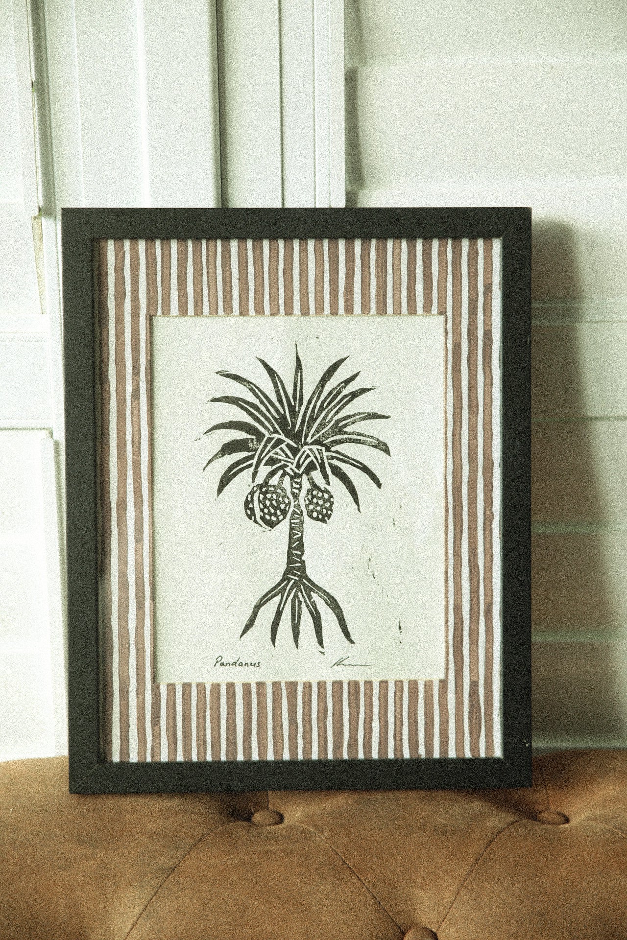 The Pandanus Tree - Lino Print