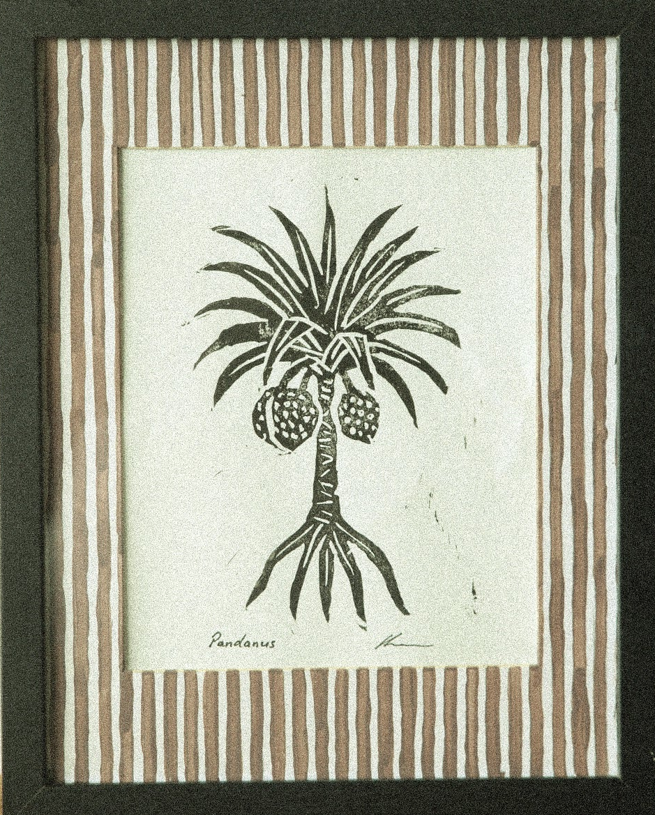 The Pandanus Tree - Lino Print