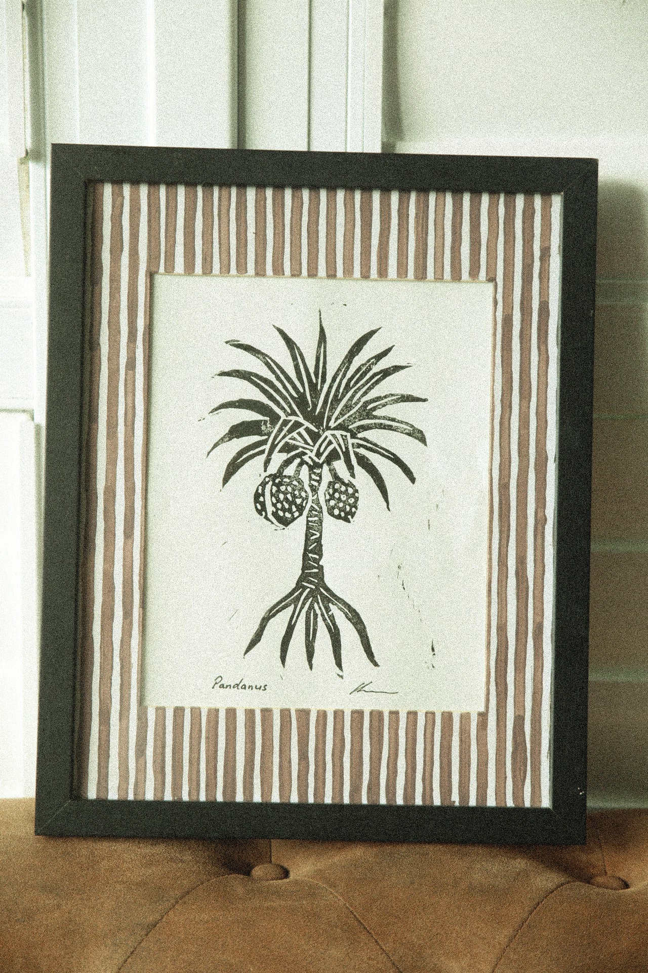 The Pandanus Tree - Lino Print