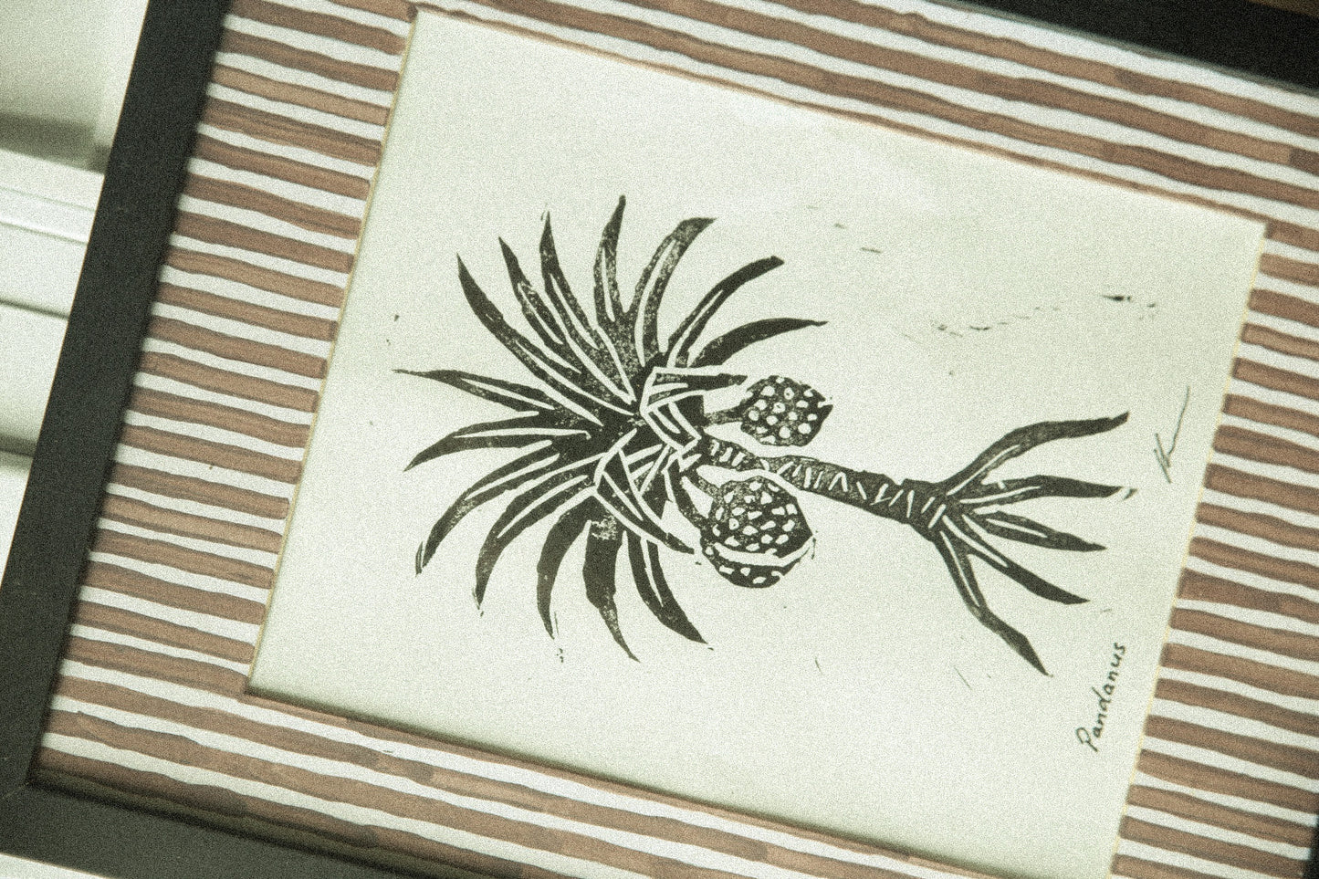 The Pandanus Tree - Lino Print
