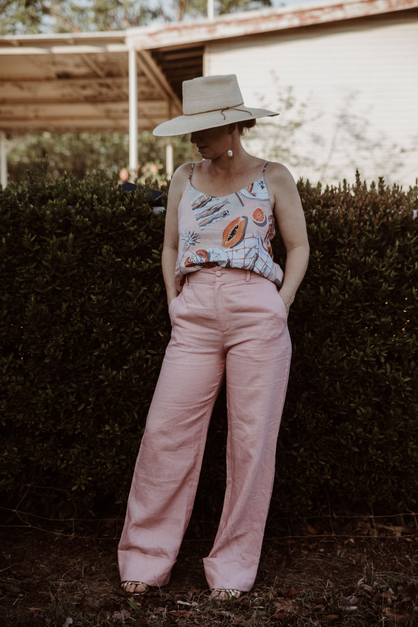 The Cuffed Pants | Blush
