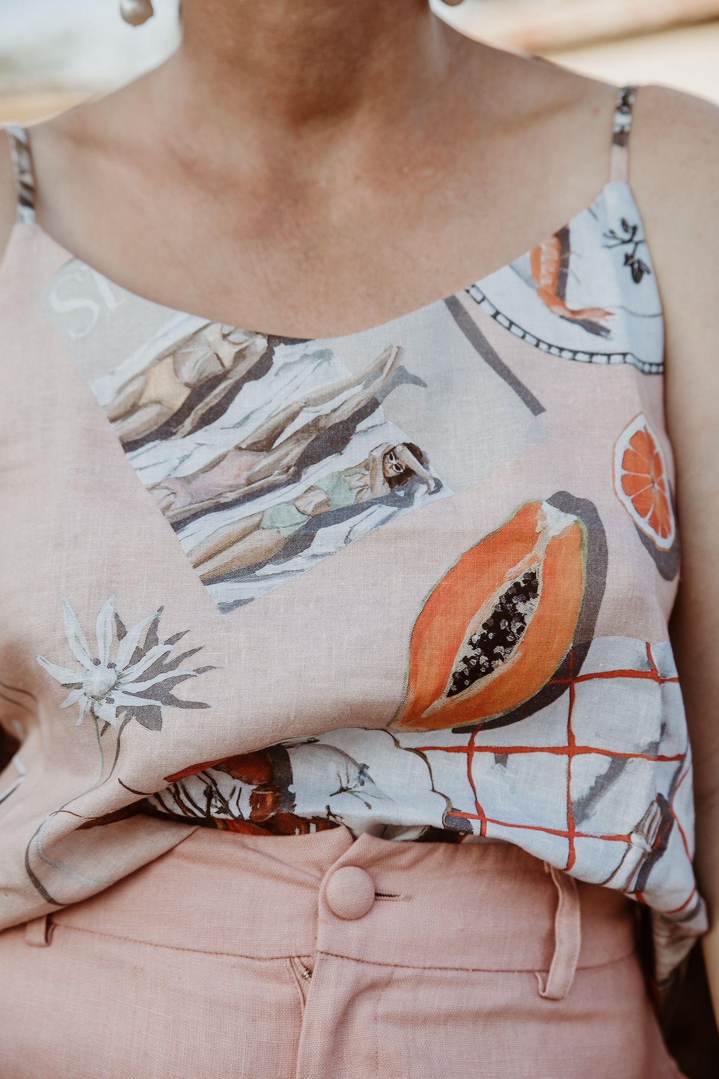 The Cuffed Pants | Blush