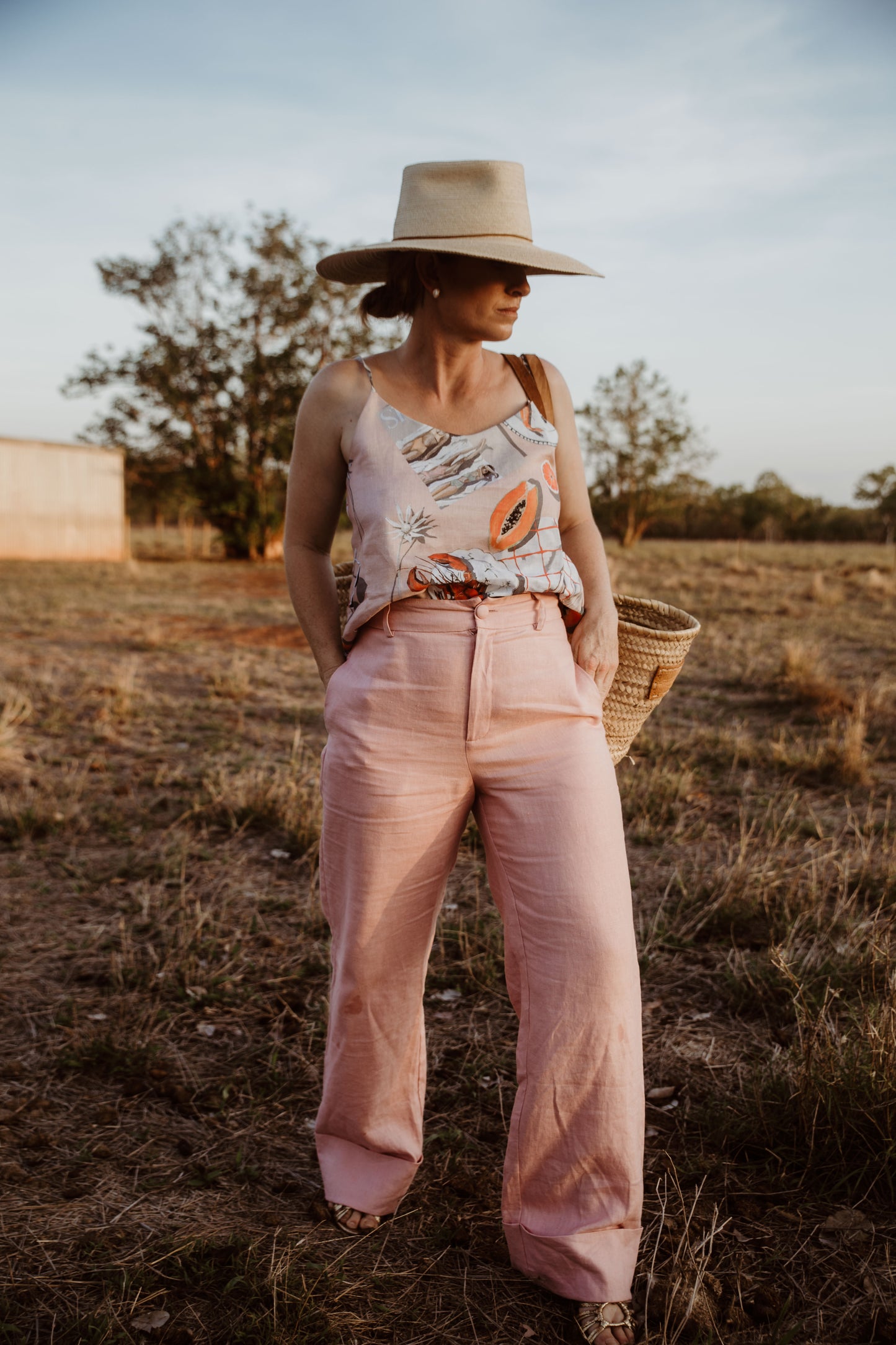The Cuffed Pants | Blush
